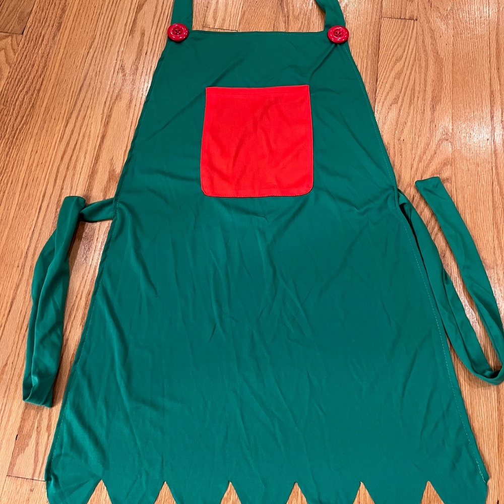 hoiday elf style with bells apron